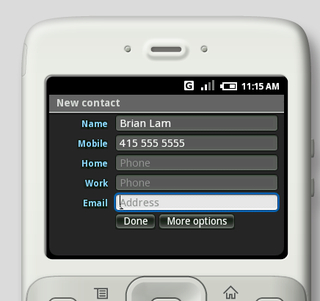 Illustration for article titled Android UI Screenshots